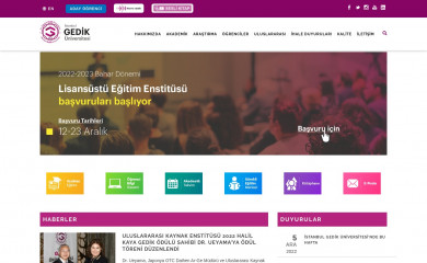 gedik.edu.tr screenshot