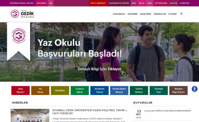 gedik.edu.tr screenshot
