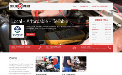 gedlinggarage.co.uk screenshot