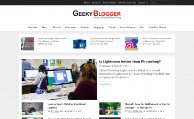 geekyblogger.com screenshot