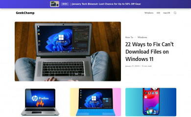 geekchamp.com screenshot
