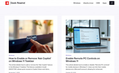 geekrewind.com screenshot