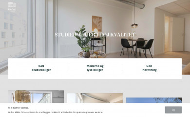 gefionstudieboliger.dk screenshot
