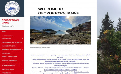 georgetownme.com screenshot
