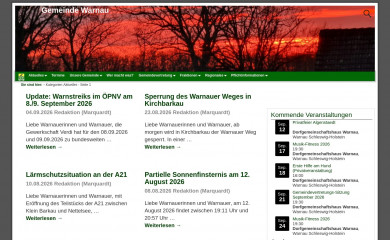 gemeinde-warnau.de screenshot