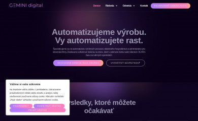 geminidigital.sk screenshot