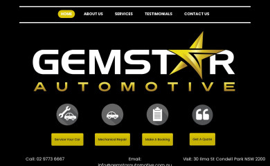 gemstarautomotive.com.au screenshot
