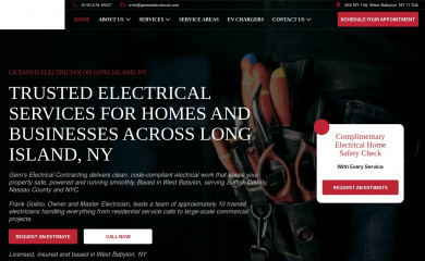gemselectricalcontracting.com screenshot