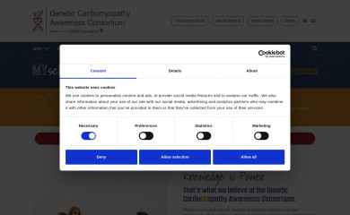 geneticcardiomyopathy.org screenshot