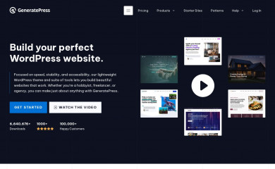 https://generatepress.com screenshot