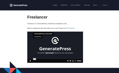 http://www.generatepress.com/freelancer/ screenshot