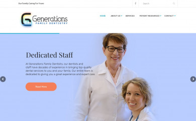 generationsdentistry.com screenshot