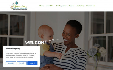 generationspreschoolandchildcare.com screenshot