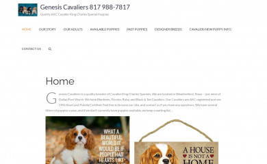 genesiscavaliers.com screenshot