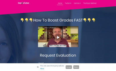 genietutors.co.uk screenshot