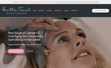 gentletouchclinic.co.uk screenshot