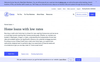 gesahomeloans.com screenshot