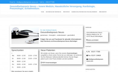 gesundheitspraxis-neuss.com screenshot