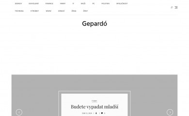 gepardo.cz screenshot