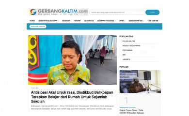 gerbangkaltim.com screenshot
