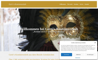 gertis-kostueme.at screenshot