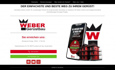 geruestbau-weber.com screenshot