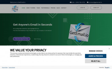 getemail.io screenshot