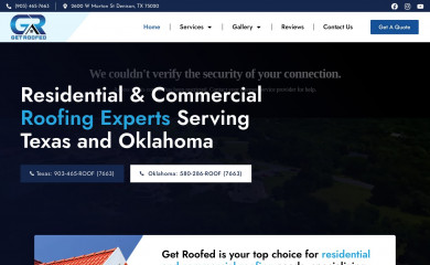 getroofedusa.com screenshot