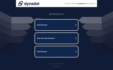 http://www.getstartwp.com screenshot