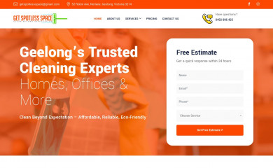 getspotlessspace.com.au screenshot
