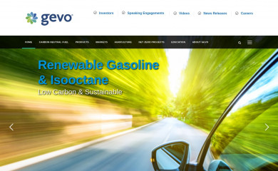 gevo.com screenshot
