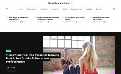 gezondheidscentrum.be screenshot