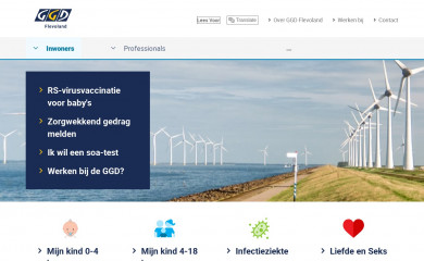ggdflevoland.nl screenshot