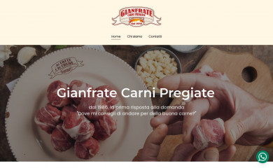 gianfratecarnipregiate.it screenshot