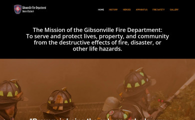 gibsonvillefd.org screenshot