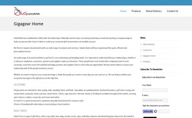 gigagear.co.za screenshot