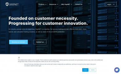 gigenet.com screenshot