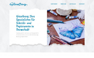 gieselberg-schreibwaren.de screenshot