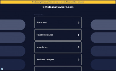 giftideasanywhere.com screenshot