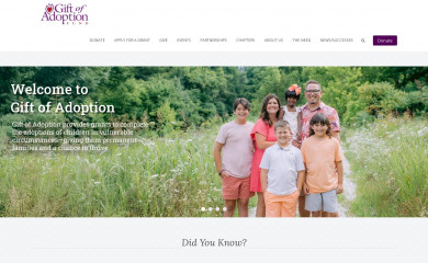 giftofadoption.org screenshot