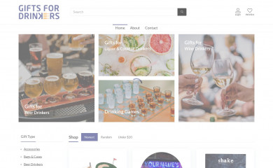 giftsfordrinkers.com screenshot