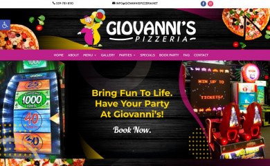 giovannispizzeria.net screenshot