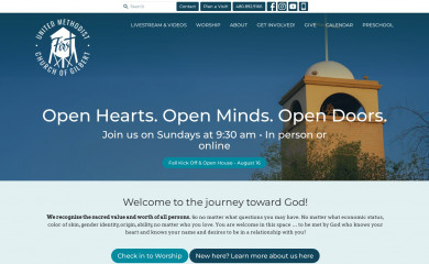 gilbertumc.org screenshot