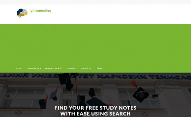 gimmenotes.co.za screenshot