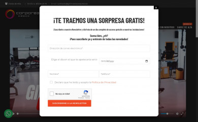 gimnasiocorporea.es screenshot