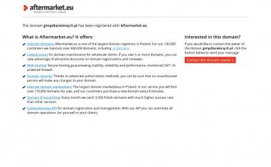 gimpdlazielonych.pl screenshot