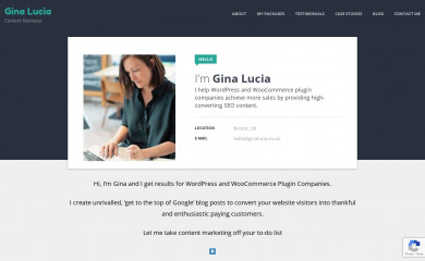 ginalucia.co.uk screenshot