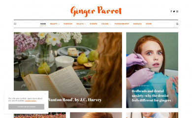 gingerparrot.co.uk screenshot