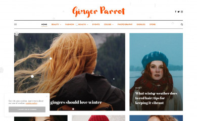 gingerparrot.co.uk screenshot