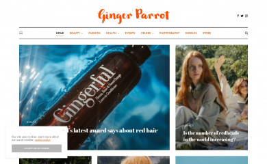 gingerparrot.co.uk screenshot